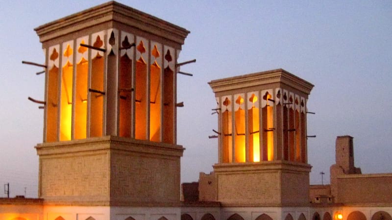 windcatcher or badgir can change weather to cool mood first use in iran yazd